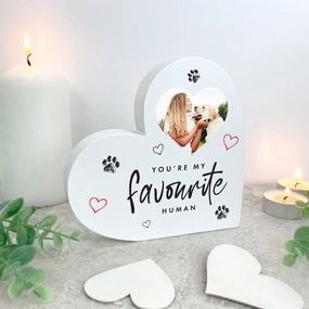 Personalised You're My Favourite Human From Pets White Freestanding Heart poultry halters,bird leash