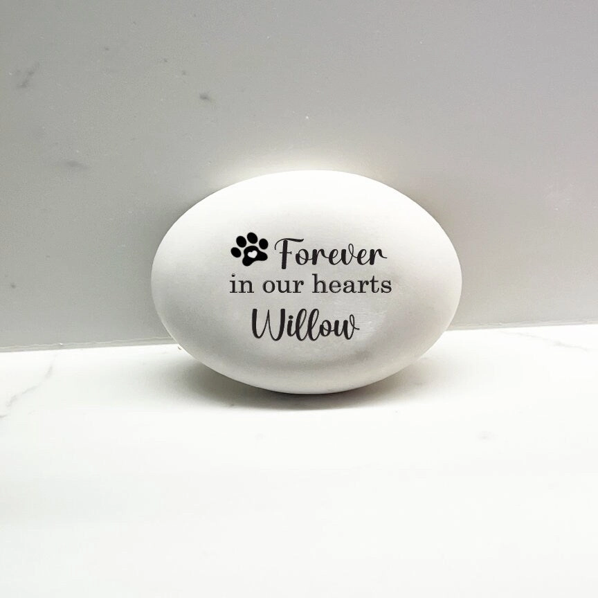 Personalized Dog Memorial Stone - Forever in our hearts show poultry,grooming poultry