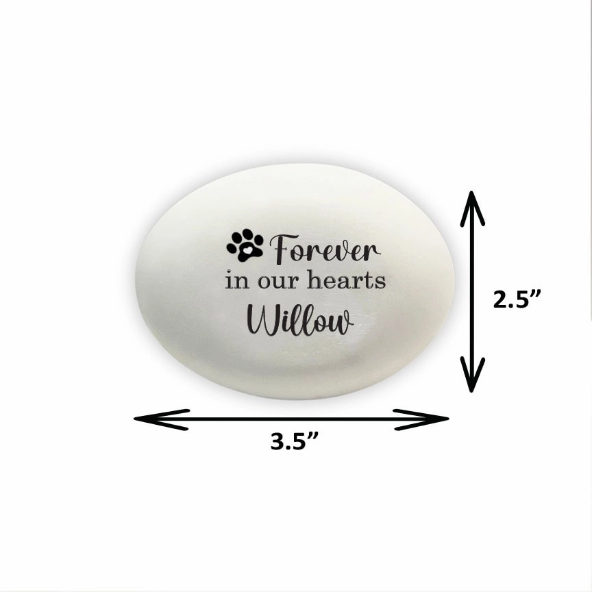 Personalized Dog Memorial Stone - Forever in our hearts