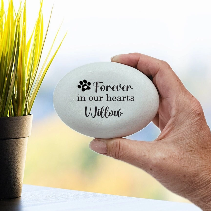 Personalized Dog Memorial Stone - Forever in our hearts