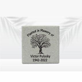 Personalized Memorial Garden Stone - 12" x 12" - Planted in Memory of show poultry,grooming poultry