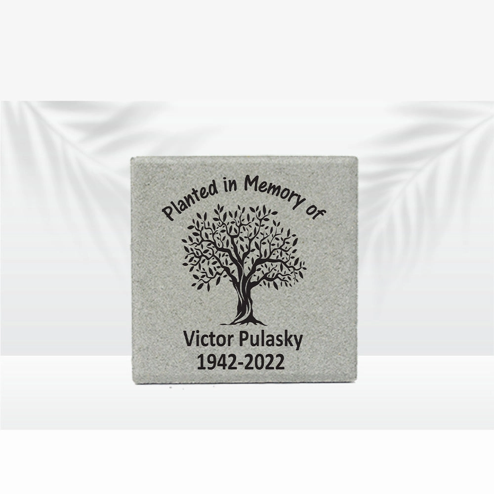 Personalized Memorial Garden Stone - 12" x 12" - Planted in Memory of show poultry,grooming poultry