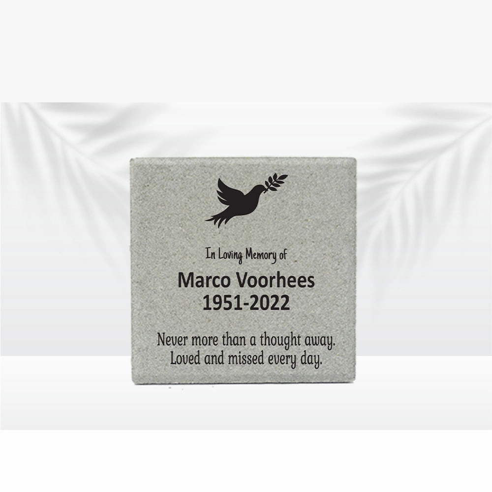 Personalized Memorial Garden Stone - 12" x 12" Memorial Stone - Memorial Gift show poultry,grooming poultry
