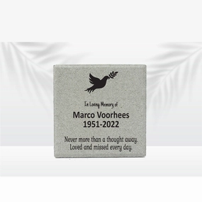 Personalized Memorial Garden Stone - 12" x 12" Memorial Stone - Memorial Gift show poultry,grooming poultry