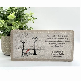 Personalized Memorial Stone - Cardinal Memorial Gift