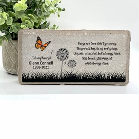 Personalized Memorial Stone - Sympathy Gift Bereavement Gift  Funeral Gift - Butterfly Memorial - Condolence Gift - Custom Memorial Gift