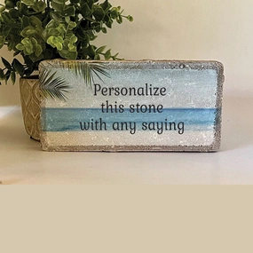 Personalized stone - Custom Stone with Beach Image