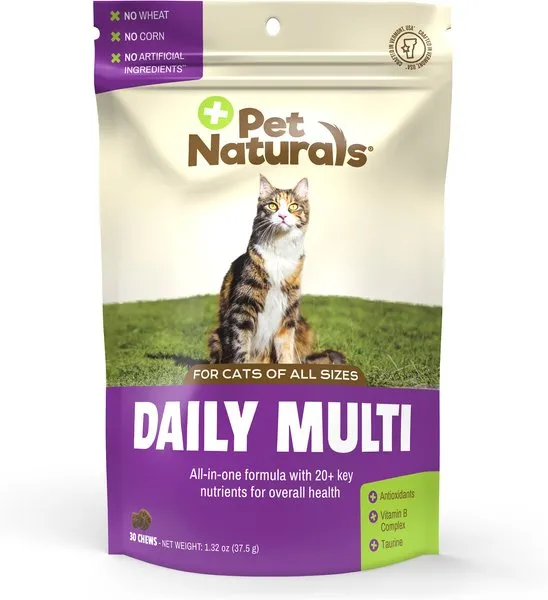 Pet Naturals Daily Multi Vitamin Chews Supplement for Cats multivitamin for cats, daily cat supplements