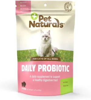 Pet Naturals Daily Probiotic Chews for Cats soft cat treats, chewy cat snacks
