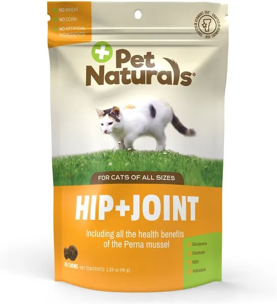 Pet Naturals Hip & Joint Supplement Chews for Cats cat treats, soft cat treats