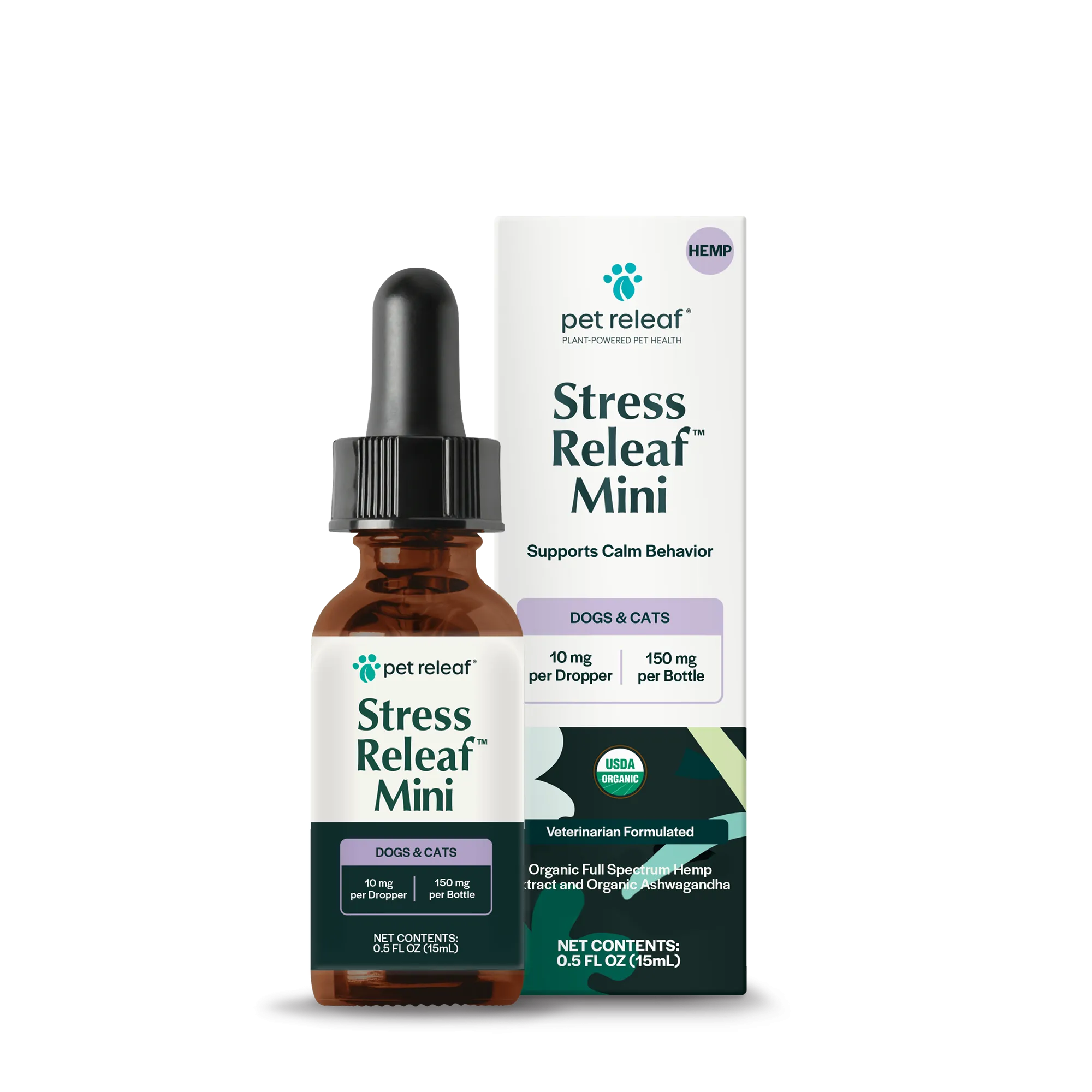 Pet Releaf Stress Releaf Mini Hemp Oil for Dogs and Cats cat essentials, basic cat supplies