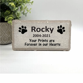 Pet Memorial Stone - Your prints are forever in our hearts show poultry,grooming poultry