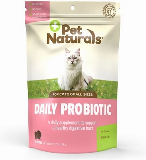 Pet Naturals Daily Probiotic Chews for Cats multivitamin for cats, daily cat supplements