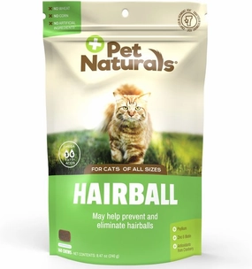 Pet Naturals Hairball Supplement Chews For Cats hairball control treats, hairball relief cat food