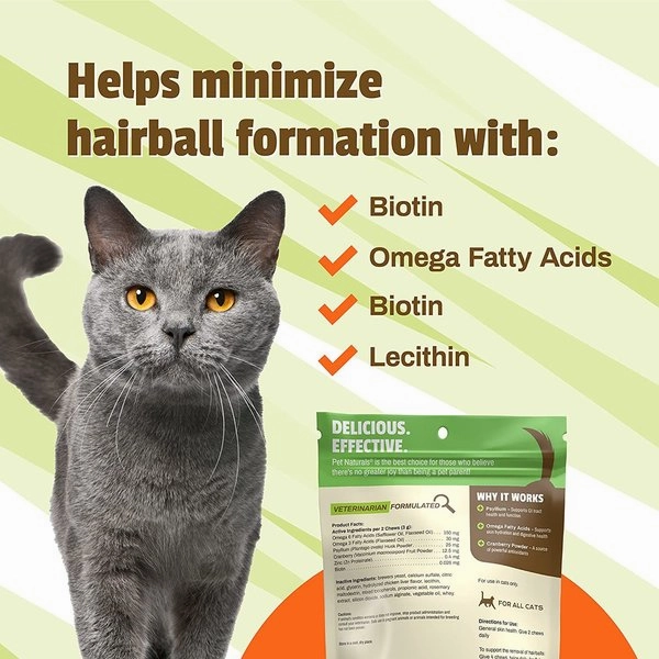 Pet Naturals Hairball Supplement Chews For Cats