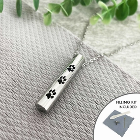 Pet Paw Prints Cremation Ashes Memorial Urn Necklace poultry halters,bird leash