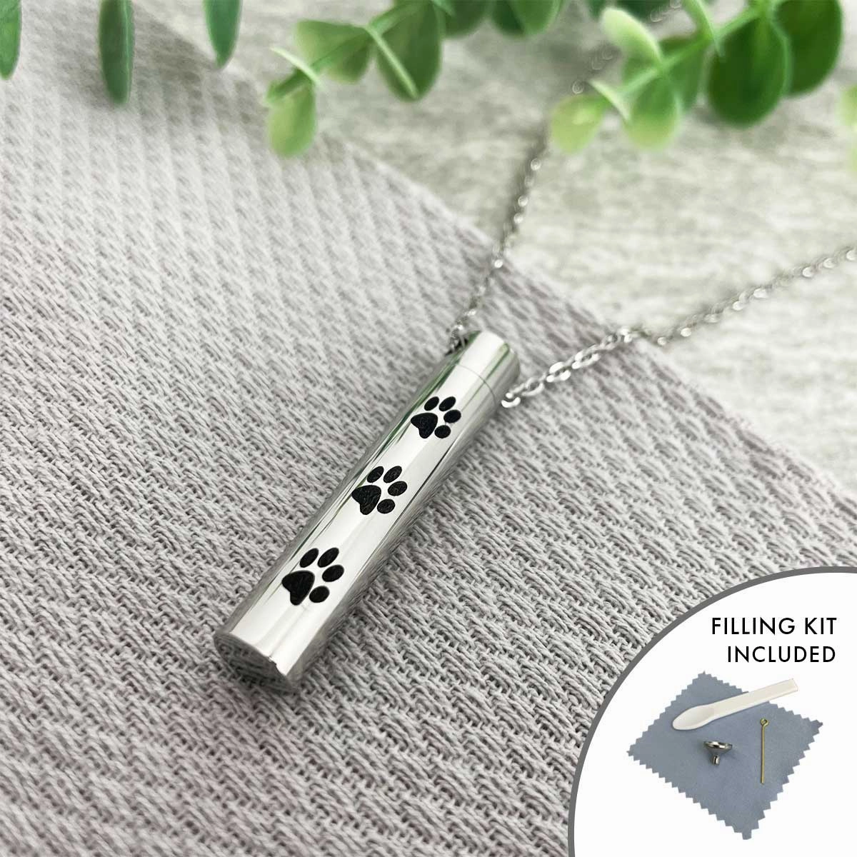 Pet Paw Prints Cremation Ashes Memorial Urn Necklace poultry halters,bird leash