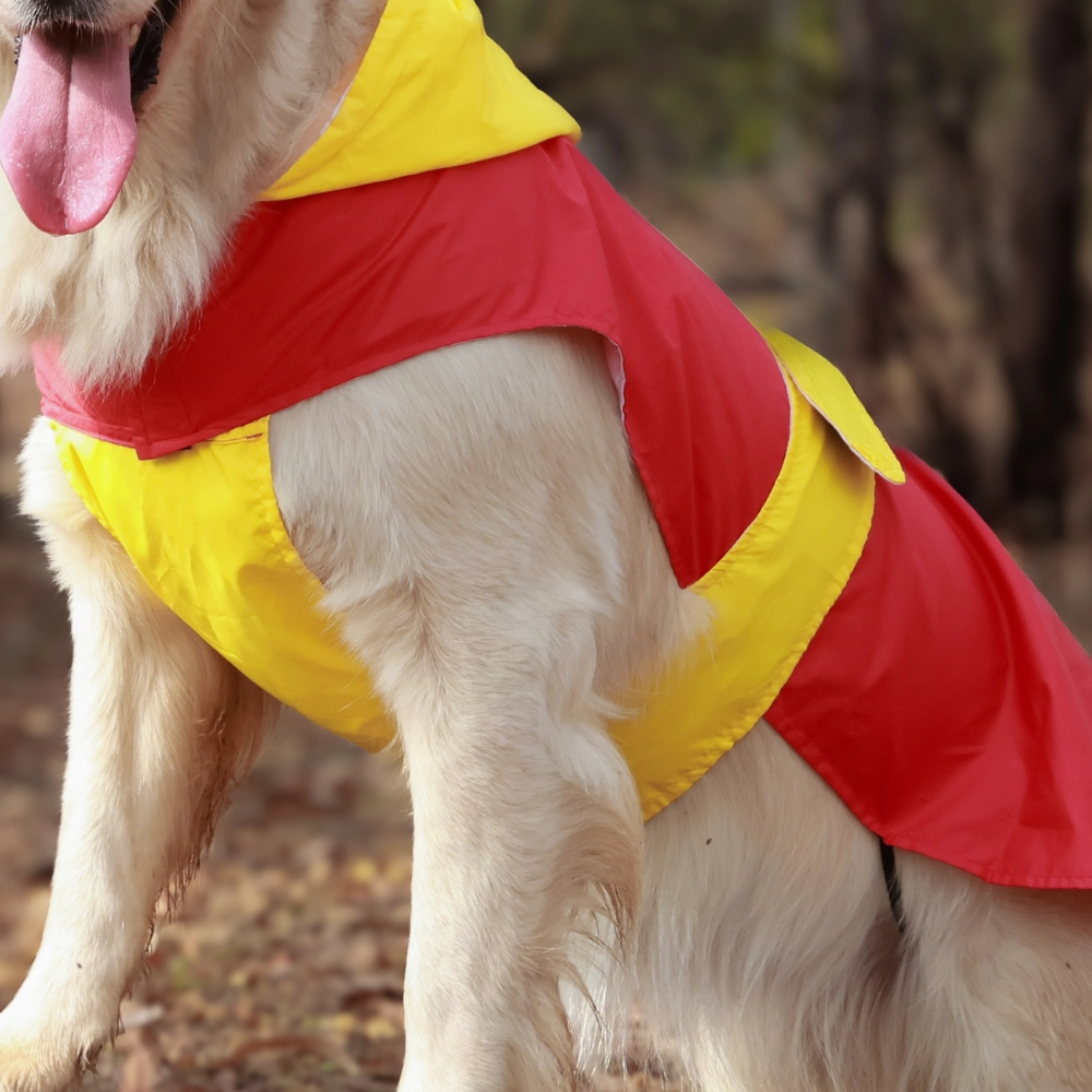 Pet Set Go Splash Waterproof Raincoat for Dogs (Red/Yellow)