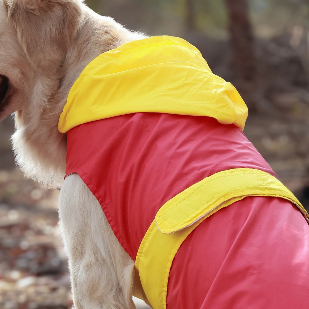 Pet Set Go Splash Waterproof Raincoat for Dogs (Red/Yellow)
