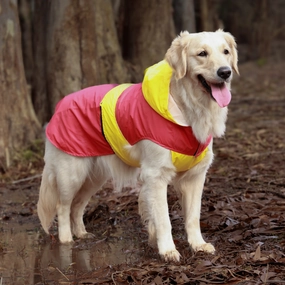 Pet Set Go Splash Waterproof Raincoat for Dogs (Red/Yellow)