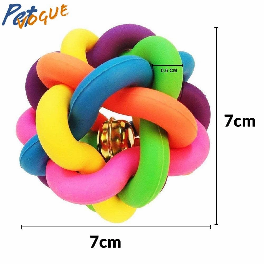 Pet Vogue Bouncy Rubber Ball for Dogs & Cats | For Medium Chewers