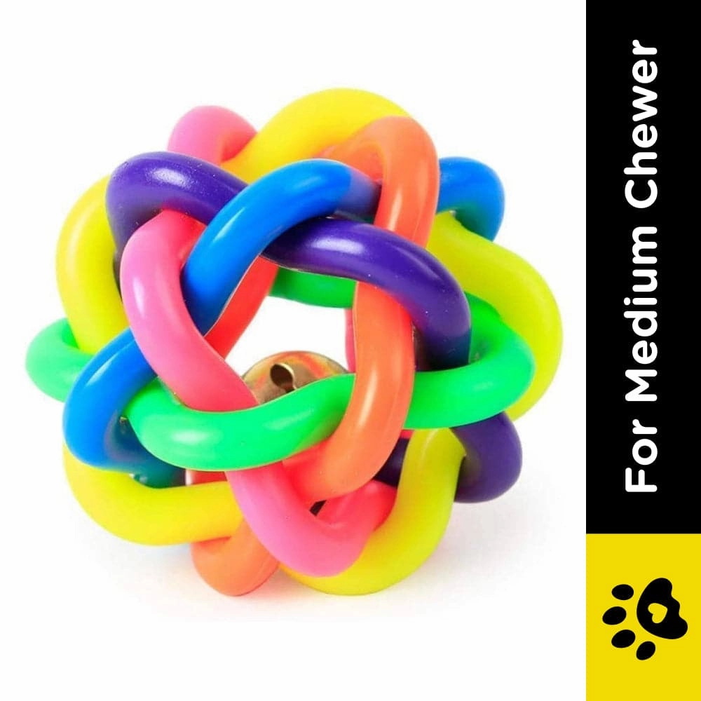 Pet Vogue Bouncy Rubber Ball for Dogs and Cats | For Medium Chewers (Buy 1 Get 1)