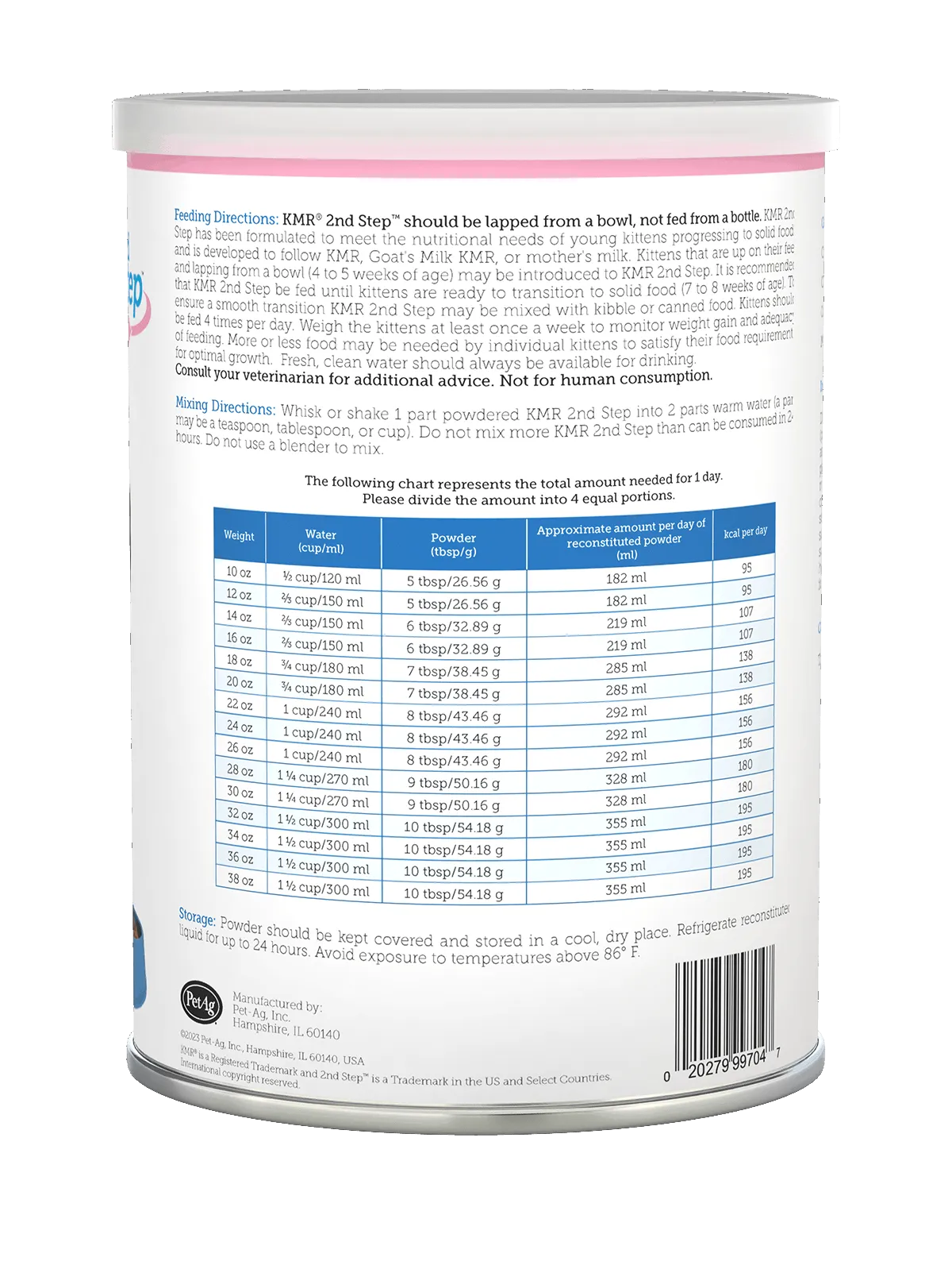 PetAg KMR 2nd Step Kitten Weaning Food 14oz