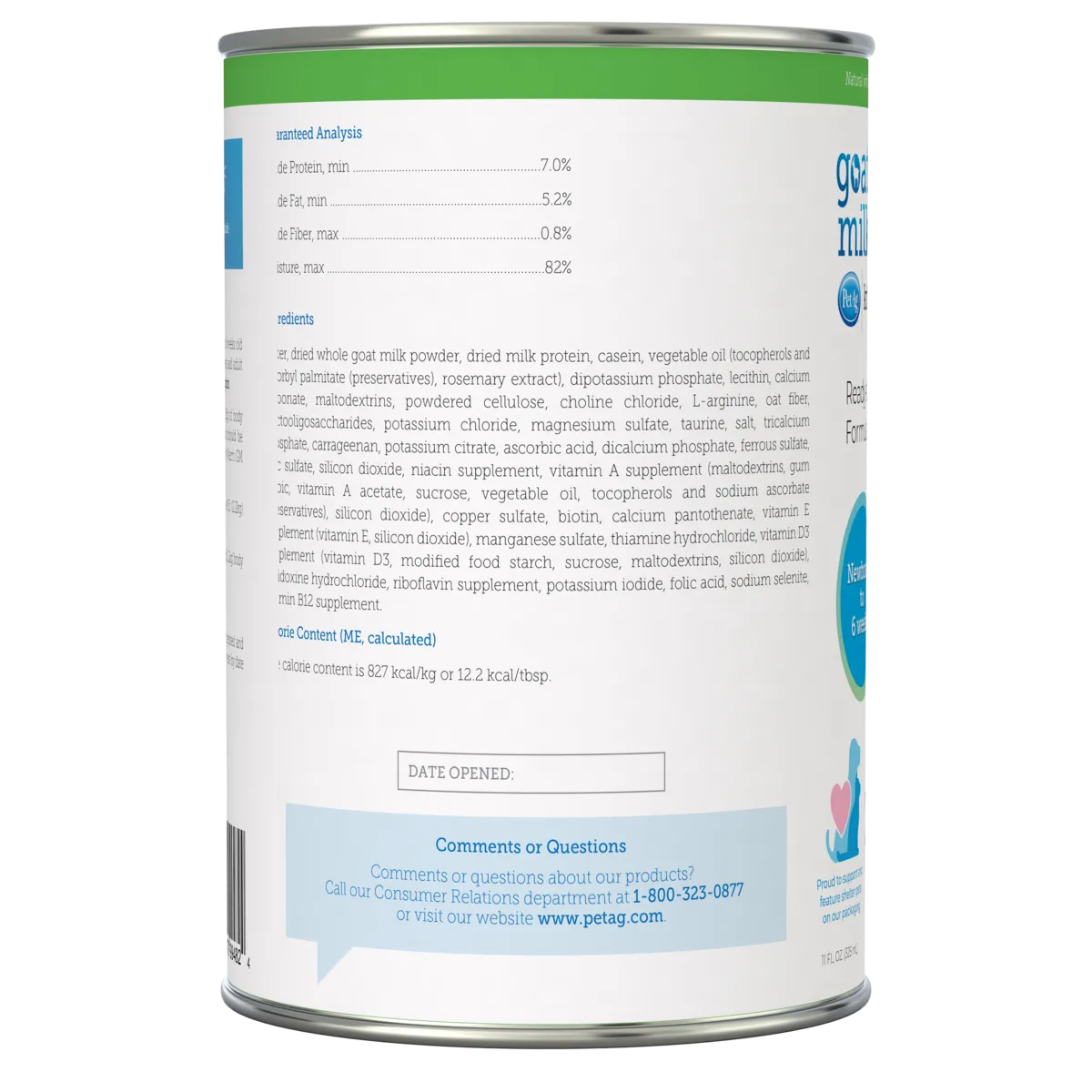 PetAg KMR Goat's Milk Liquid Milk Replacer for Kittens 11oz