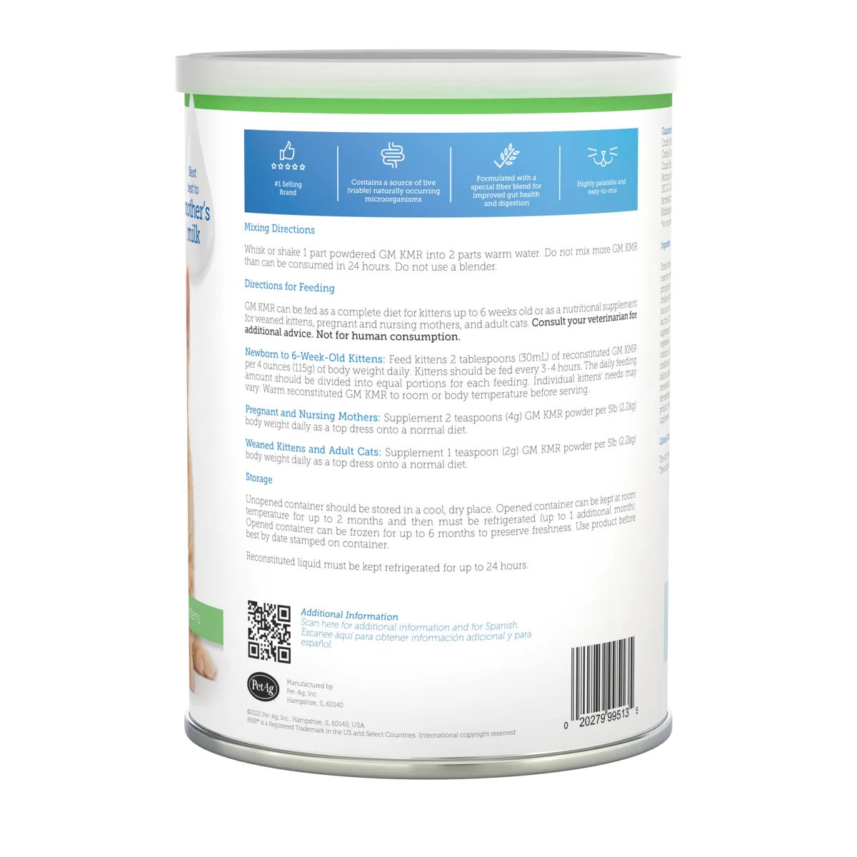 PetAg KMR Goat's Milk - Milk Replacer Powder 12oz