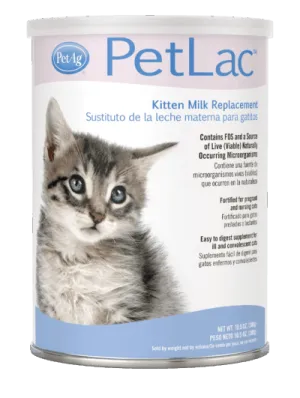 PetAg PetLac Kitten Milk Replacer Powder 10.5oz cat vitamins, cat immune support