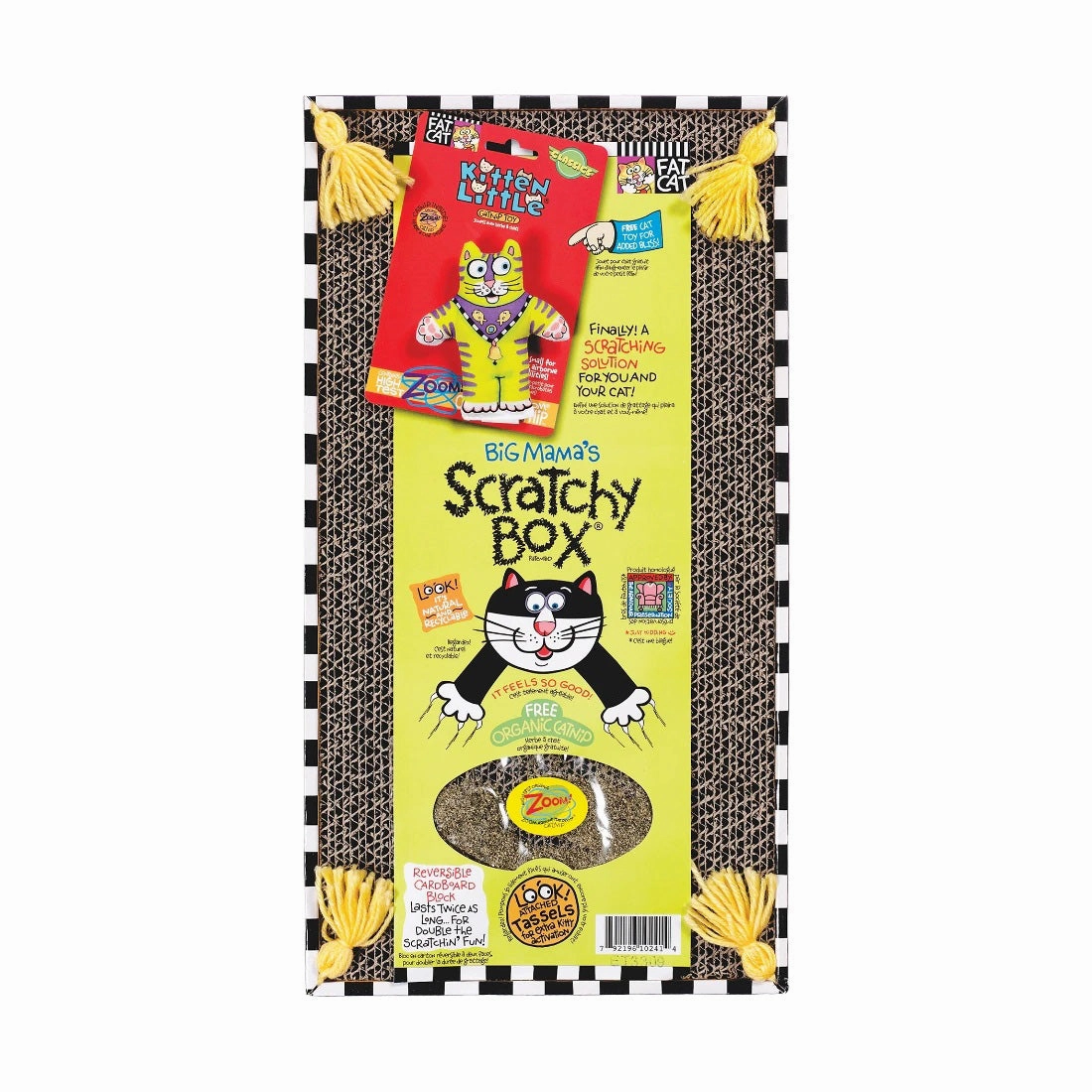 Petmate Big Mama's Scratchy Box Double Wide cat collar set,pet leash set