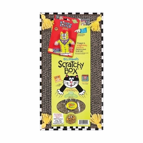 Petmate Big Mama's Scratchy Box Double Wide cat collar set,pet leash set