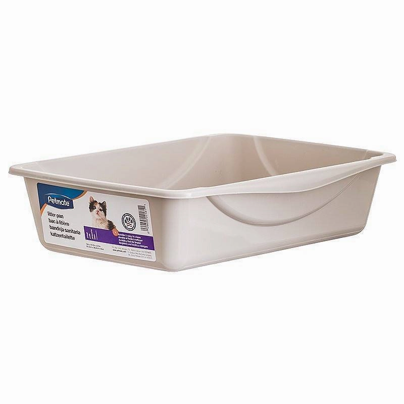 Petmate Litter Pan Large 18.5"L x 15.3"W x 5"H cat litter box,cat cage