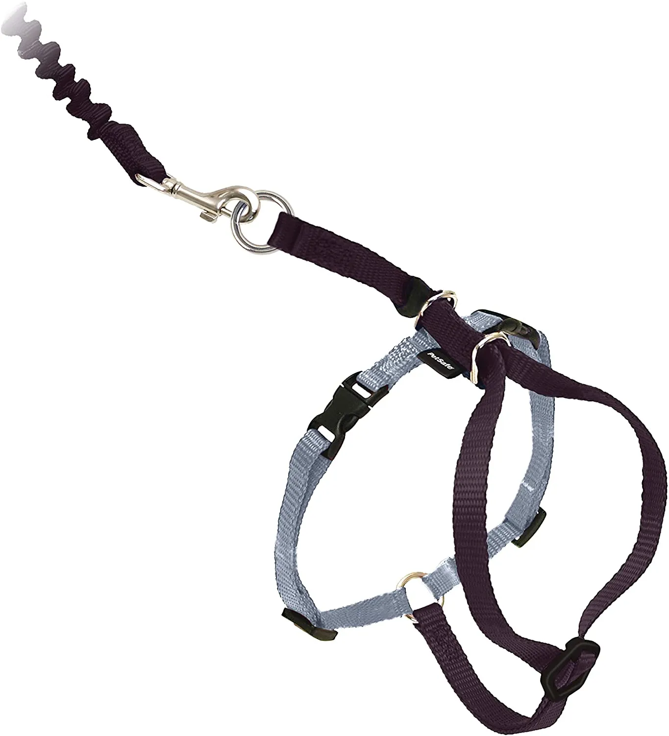 PetSafe Come with Me Kitty Black & Silver Harness and Bungee Leash for Cats cat collar, breakaway cat harness