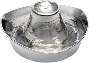 Petsafe Seaside Stainless Pet Fountain for Cats & Dogs cat bowl, elevated cat feeder