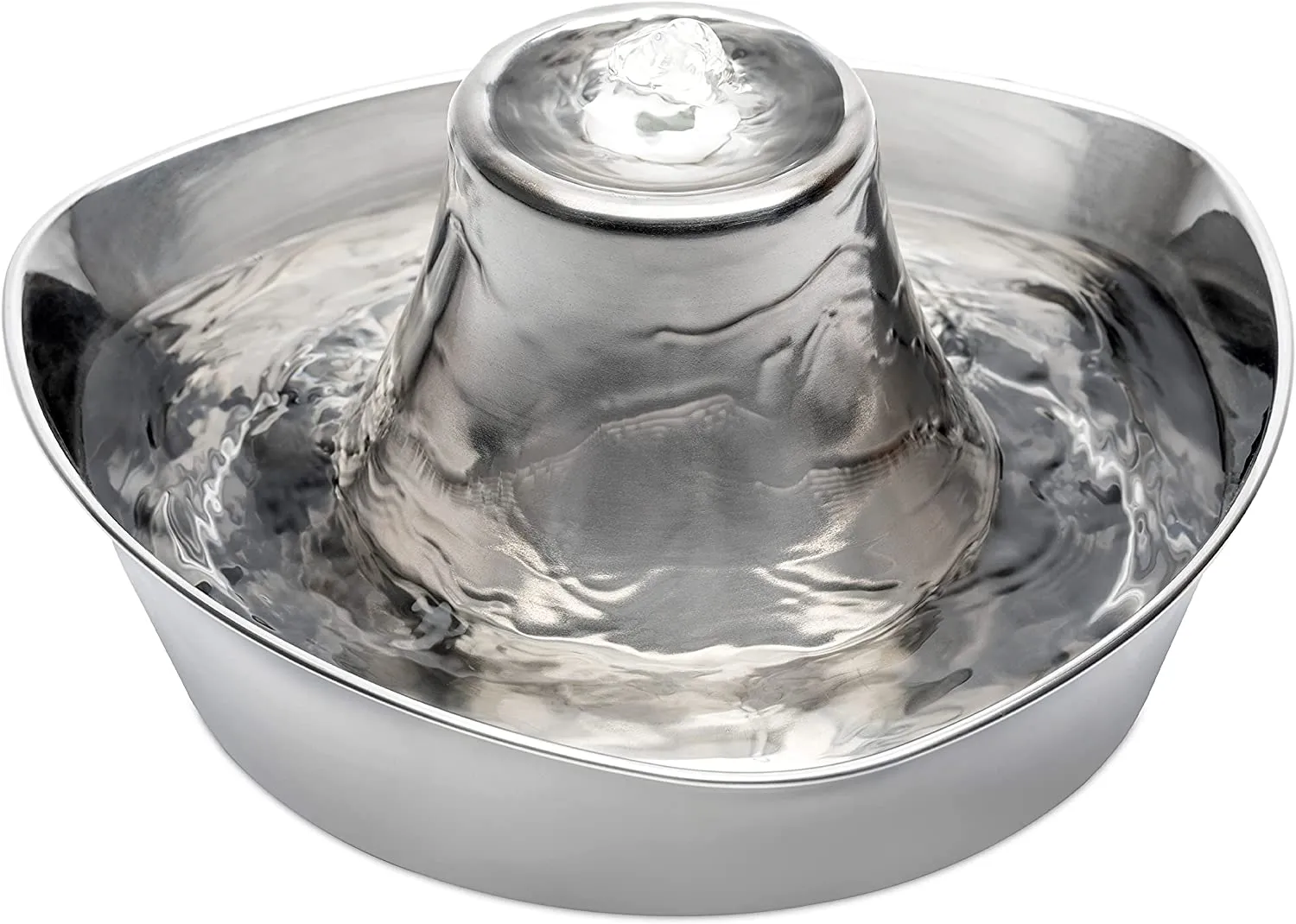 Petsafe Seaside Stainless Pet Fountain for Cats & Dogs cat bowl, elevated cat feeder