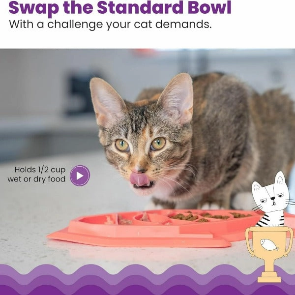 Petstages Fishie Mat Slow Feeder for Cats