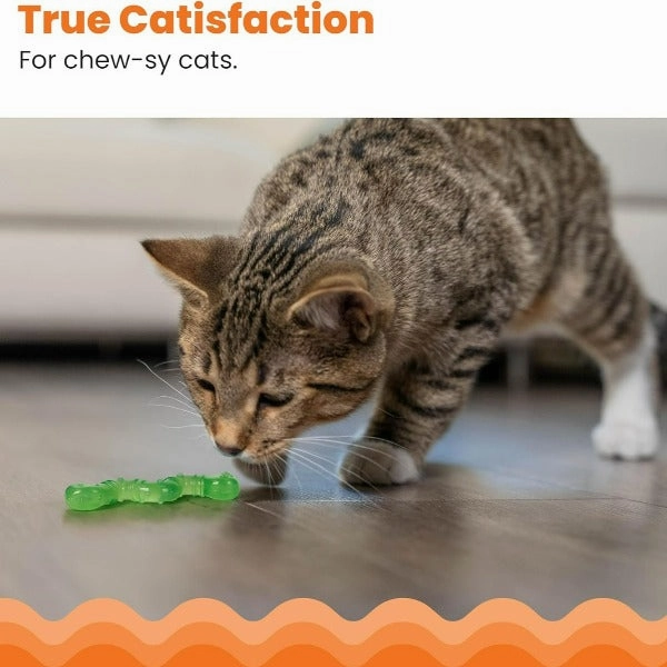 Petstages Orkakat Wiggle Worm Dental Cat Toy