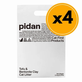 pidan Cat Litter Tofu & Bentonite 4 x 2.4 Kg bags case cat litter scoop,litter box tools