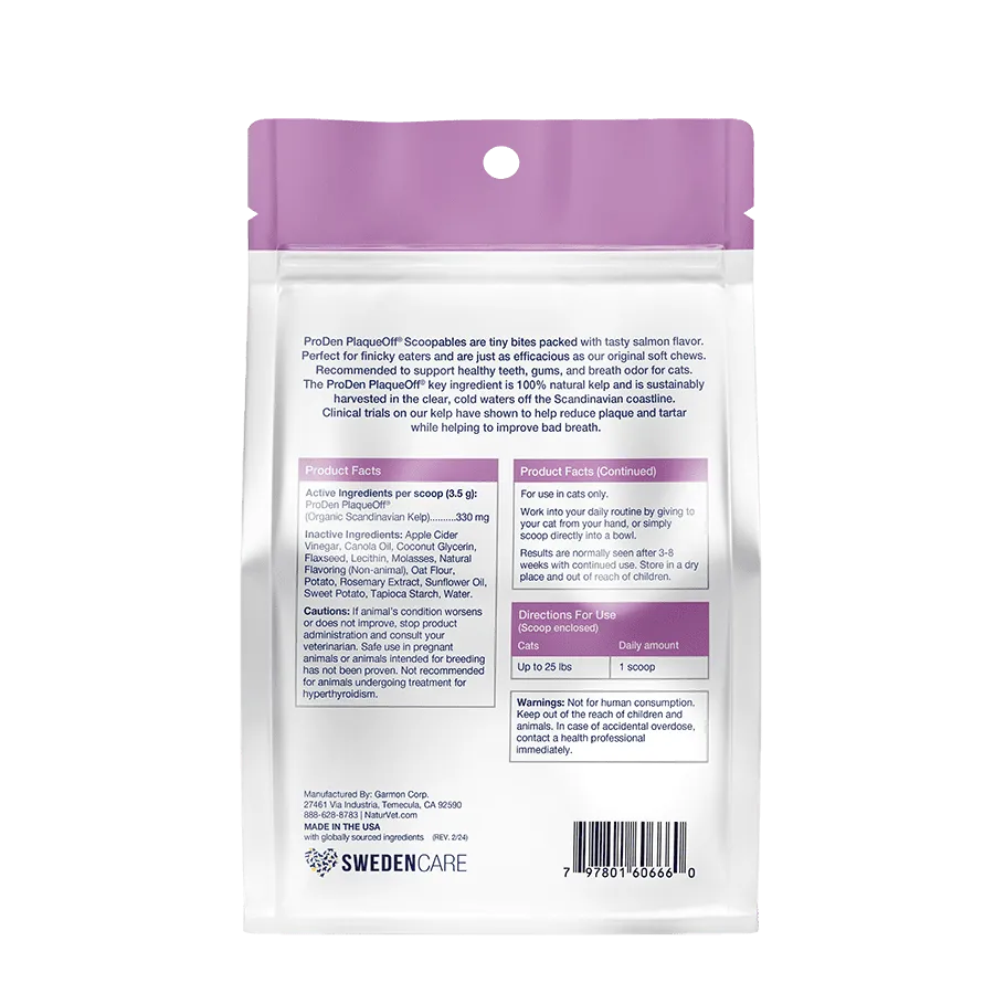 Plaque off Scoopables for Cats 5.5oz Bag Cat