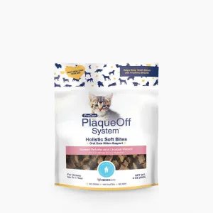 Plaqueoff Holistic Soft Bites - Cat - Oral Care Kitten Formula - 3 oz. cat treats, natural cat treats
