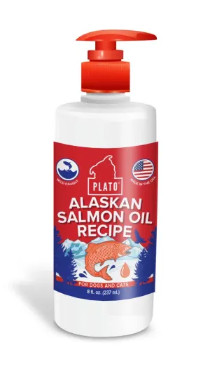 Plato Alaskan Salmon Oil cat vitamins, cat immune support