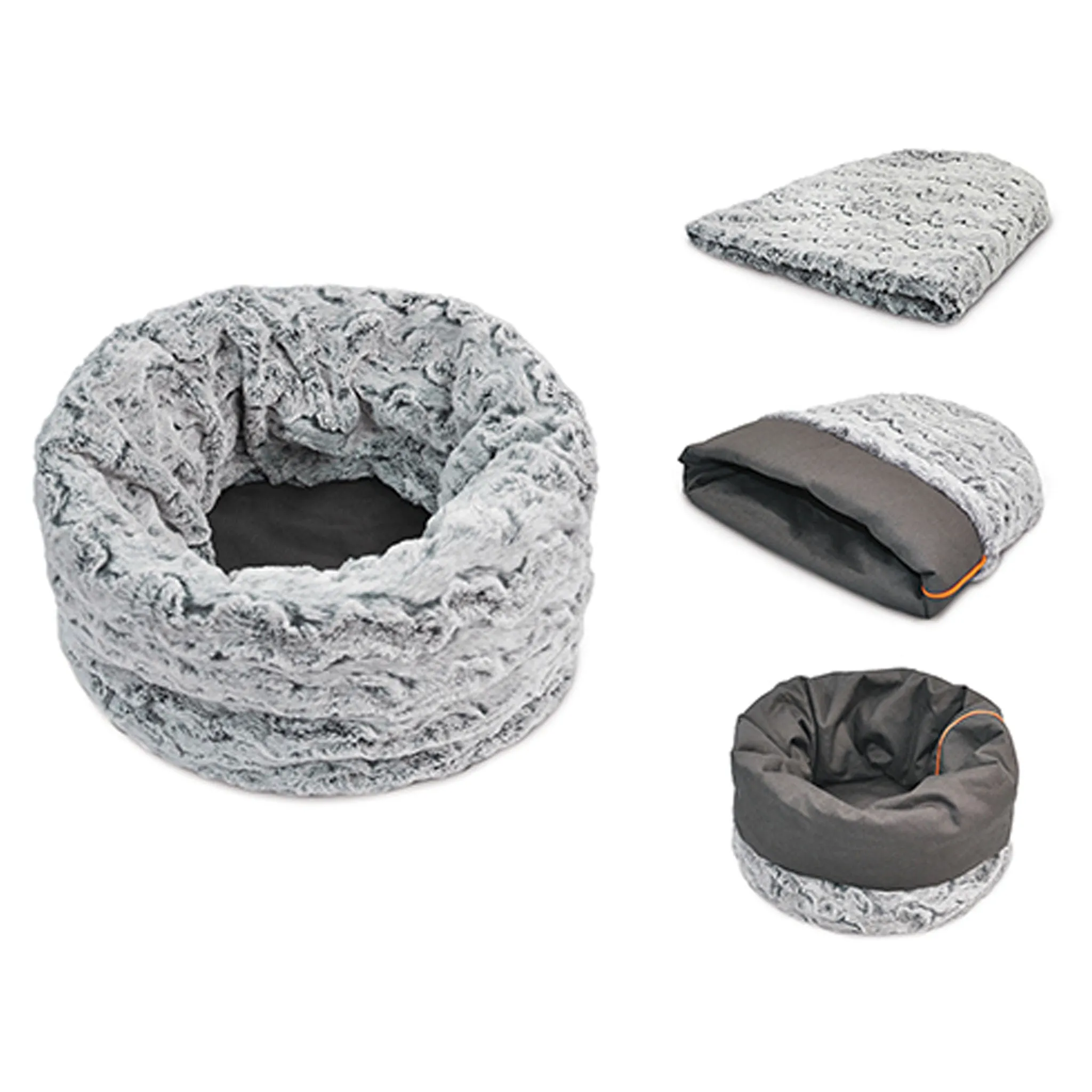 P.L.A.Y. Snuggle Husky Gray Dog and Cat Bed cat toys, cat supplies
