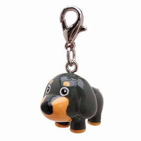 Poly 3-D Long Ears Grey Dog Collar Charm dog collar charm,pet tag