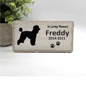 Poodle Memorial Stone - Personalized Dog Memorial Gift show poultry,grooming poultry