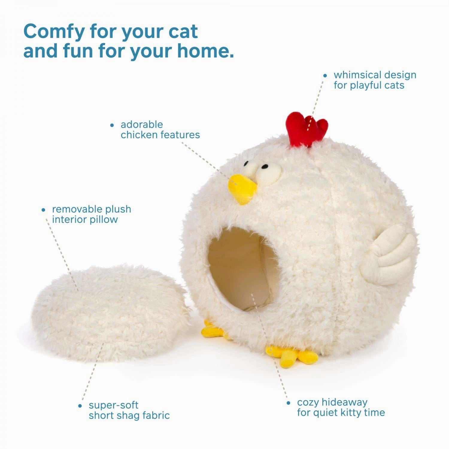 Prevue Pet Comfy Chicken Hideaway Pet Bed