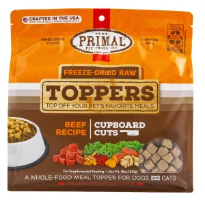 Primal Cupboard Cuts Beef Dog Food Topper cat toys, cat supplies
