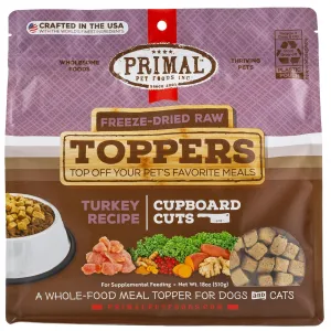 Primal Cupboard Cuts Turkey Dog Food Topper organic cat food, holistic cat food