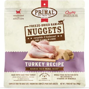 Primal Freeze-Dried Turkey Formula Cat Food - 14oz organic cat food, holistic cat food