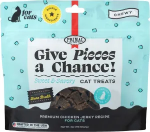 Primal Give Pieces A Chance Chicken with Broth for Cats! Recipe Treats for Cats soft cat treats, chewy cat snacks